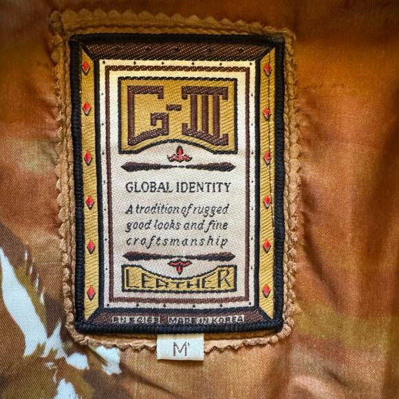 Vintage 80s G-III Global Identity Men’s Leather Field Jacket Brown Size M NWT - Picture 4 of 9
